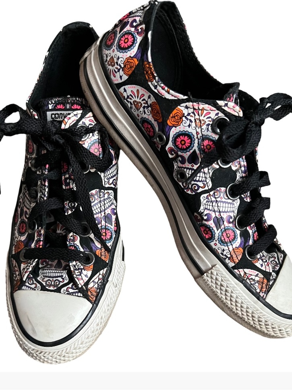 Converse All Stars Sugar Skull Day of the Dead Low-Top Sneakers Women 6
Men’s 4